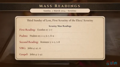 Daily Mass Readings – Sunday, 3 March 2024 – Scrutiny