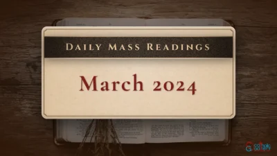 Download Mass Readings – March 2024
