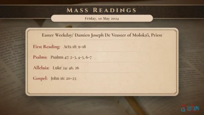 Daily Mass Readings – Friday, 10 May 2024