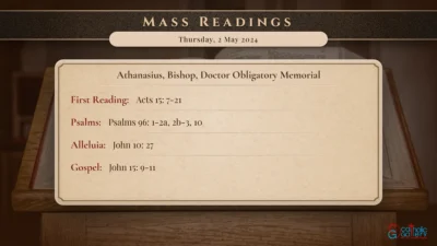 Daily Mass Readings – Thursday, 2 May 2024