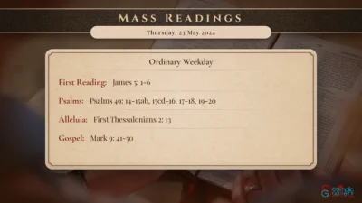 Daily Mass Readings – Thursday, 23 May 2024