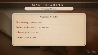 Daily Mass Readings – Friday, 24 May 2024
