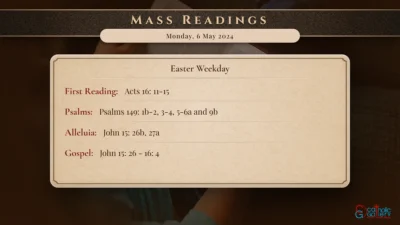 Daily Mass Readings – Monday, 6 May 2024