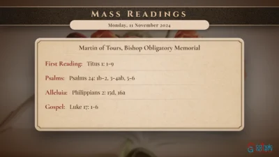 Daily Mass Readings – Monday, 11 November 2024