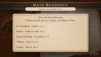 Daily Mass Readings – Sunday, 24 November 2024