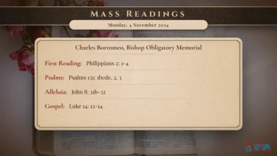 Daily Mass Readings – Monday, 4 November 2024