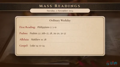 Daily Mass Readings – Tuesday, 5 November 2024