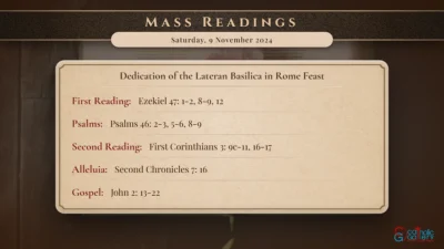 Daily Mass Readings – Saturday, 9 November 2024