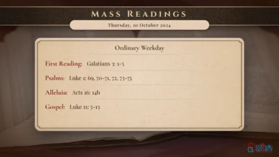 Daily Mass Readings – Thursday, 10 October 2024