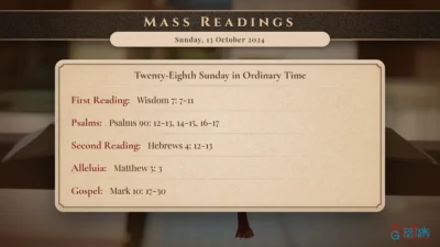 Daily Mass Readings – Sunday, 13 October 2024