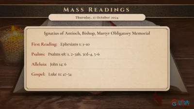 Daily Mass Readings – Thursday, 17 October 2024
