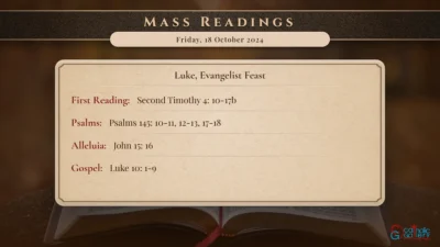 Daily Mass Readings – Friday, 18 October 2024