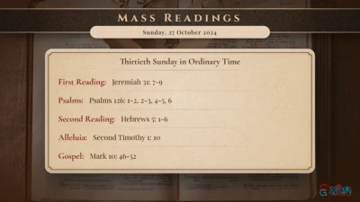 Daily Mass Readings – Sunday, 27 October 2024