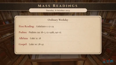 Daily Mass Readings – Tuesday, 8 October 2024