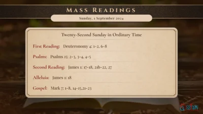 Daily Mass Readings – Sunday, 1 September 2024