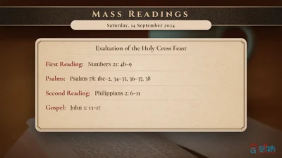 Daily Mass Readings – Saturday, 14 September 2024