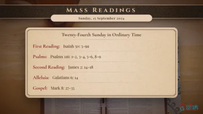 Daily Mass Readings – Sunday, 15 September 2024