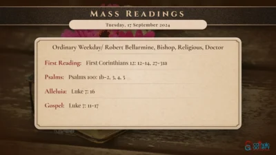 Daily Mass Readings – Tuesday, 17 September 2024