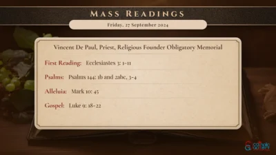 Daily Mass Readings – Friday, 27 September 2024
