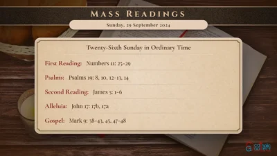 Daily Mass Readings – Sunday, 29 September 2024