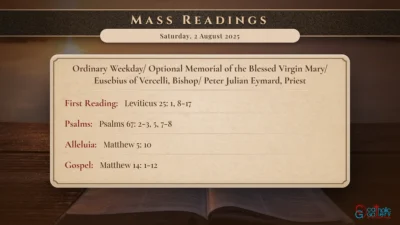 Daily Mass Readings – Saturday, 2 August 2025