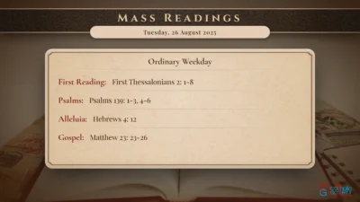 Daily Mass Readings – Tuesday, 26 August 2025