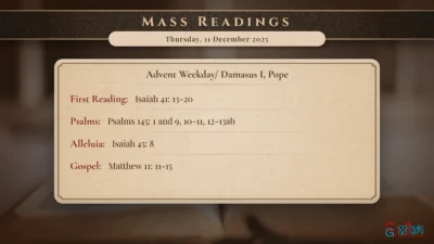 Daily Mass Readings – Thursday, 11 December 2025