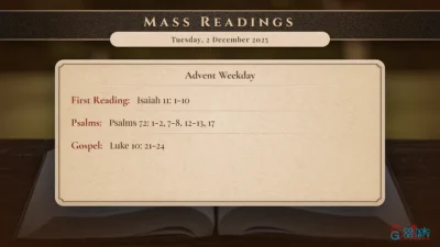 Daily Mass Readings – Tuesday, 2 December 2025
