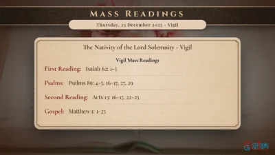 Daily Mass Readings – Thursday, 25 December 2025 – Vigil