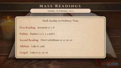 Daily Mass Readings – Sunday, 16 February 2025