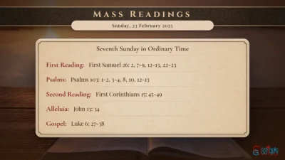 Daily Mass Readings – Sunday, 23 February 2025