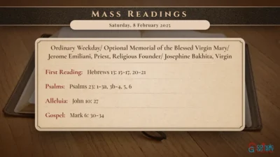 Daily Mass Readings – Saturday, 8 February 2025