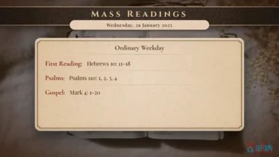 Daily Mass Readings – Wednesday, 29 January 2025