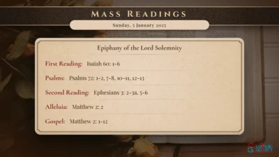 Daily Mass Readings – Sunday, 5 January 2025