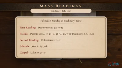 Daily Mass Readings – Sunday, 13 July 2025