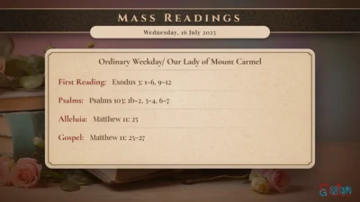 Daily Mass Readings – Wednesday, 16 July 2025