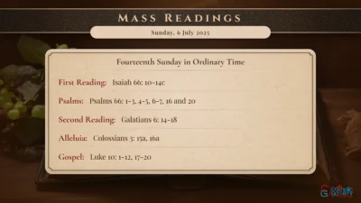 Daily Mass Readings – Sunday, 6 July 2025