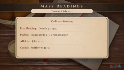 Daily Mass Readings – Tuesday, 8 July 2025
