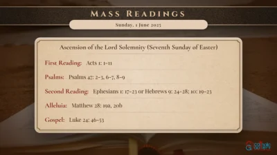 Daily Mass Readings – Sunday, 1 June 2025