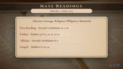 Daily Mass Readings – Saturday, 21 June 2025