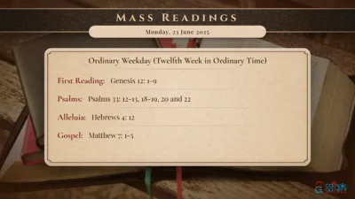 Daily Mass Readings – Monday, 23 June 2025