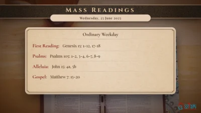 Daily Mass Readings – Wednesday, 25 June 2025