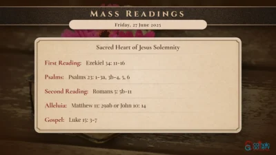 Daily Mass Readings – Friday, 27 June 2025