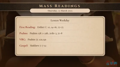Daily Mass Readings – Thursday, 13 March 2025