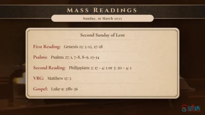 Daily Mass Readings – Sunday, 16 March 2025