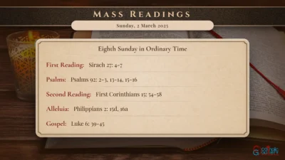 Daily Mass Readings – Sunday, 2 March 2025