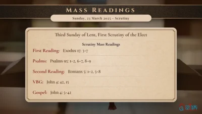 Daily Mass Readings – Sunday, 23 March 2025 – Scrutiny