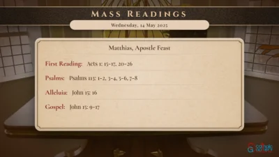 Daily Mass Readings – Wednesday, 14 May 2025