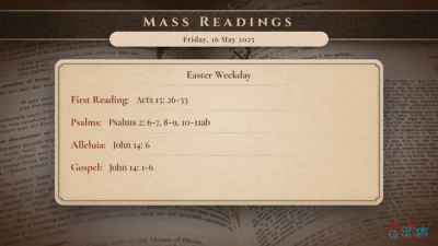 Daily Mass Readings – Friday, 16 May 2025