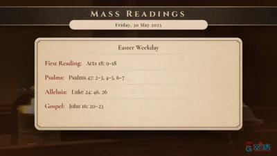 Daily Mass Readings – Friday, 30 May 2025